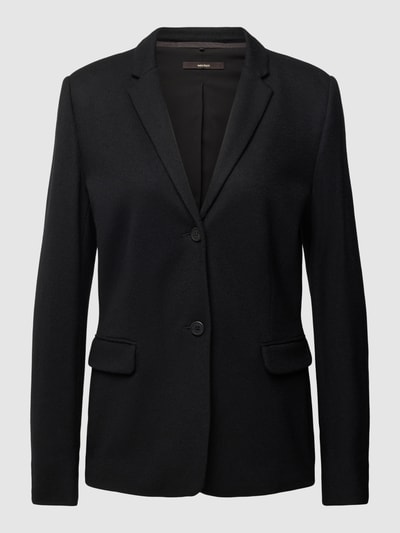 Windsor Blazer aus Wolle mit Pattentaschen Black 1