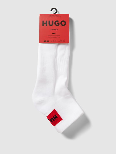 HUGO Socken mit Label-Print im 2er-Pack  Modell 'SH' Weiss 3