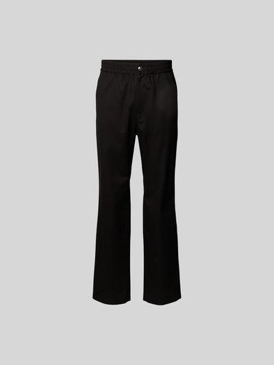 MAISON KITSUNE Stoffhose mit elastischem Bund Black 1