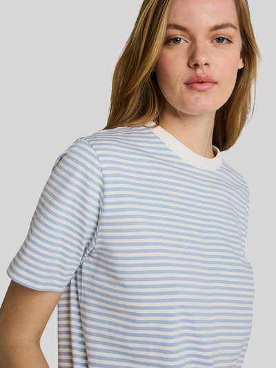 Tom Tailor Denim Boxy fit T-shirt van puur katoen Lichtblauw gemêleerd - 3