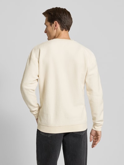 American Vintage Sweatshirt mit gerippten Abschlüssen Modell 'BOBYPARK' Beige 5