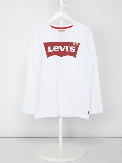 Levi’s® Kids Longsleeve mit Logo-Print Weiss 1