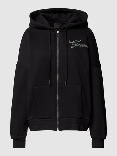 Guess Sweatjacke mit Label-Detail Black 2