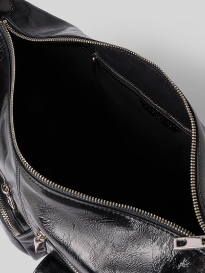 LIEBESKIND BERLIN Handtasche aus Leder mit diversen Fächern Modell 'ANDREA HOBO M' Black 5