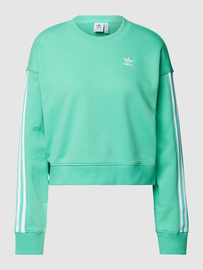 adidas Originals Cropped Sweatshirt mit Label-Stitching Mint 2