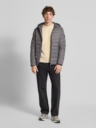 Jack & Jones Steppjacke mit Reißverschlusstaschen Modell 'BRADLEY' Anthrazit 1