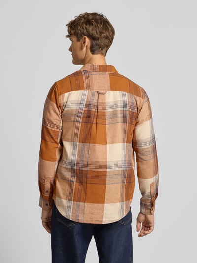 Blend Regular Fit Freizeithemd mit Button-Down-Kragen Modell 'Dac' Cognac 5