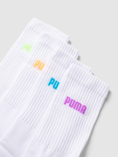 Puma Socken mit Label-Detail im 4er-Pack Weiss 2