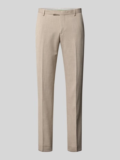 MCNEAL Slim Fit Anzughose mit Strukturmuster Beige 2