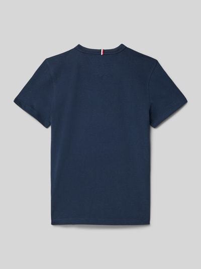 Tommy Hilfiger Teens Regular Fit T-Shirt aus reiner Baumwolle Marine 3