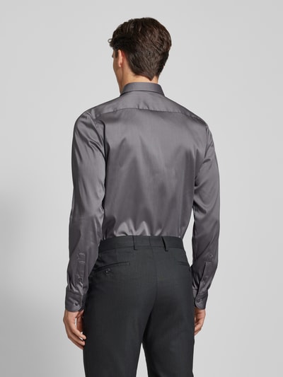 Eterna Slim fit zakelijk overhemd met kentkraag Middengrijs - 5