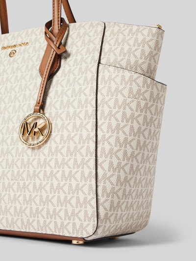 MICHAEL Michael Kors Torebka z aplikacją z logo model ‘MARILYN’ Écru 3