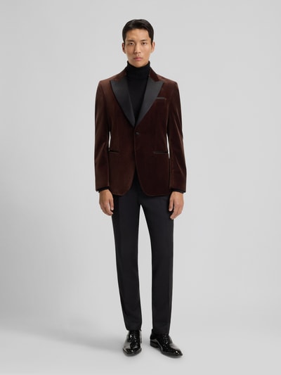 BOSS Slim Fit Smoking aus reiner Baumwolle Modell 'HUTSON' Orange 1