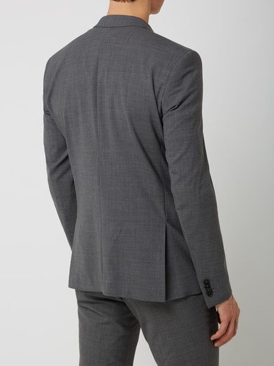 Esprit Collection Slim fit colbert met twee knopen en stretch Antraciet - 5