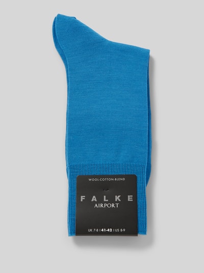 Falke Socken mit Label-Detail Modell 'AIRPORT' Hellblau 3