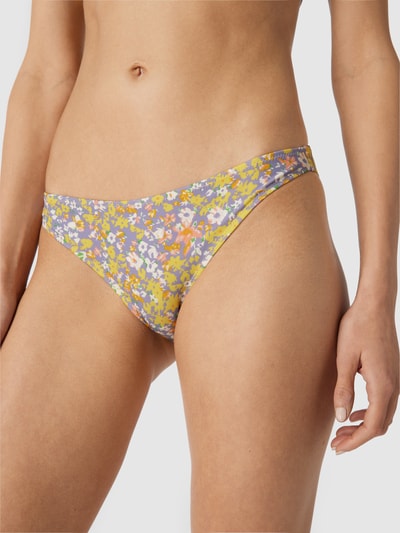 Jake*s Casual Bikinibroekje met all-over motief Pastelgeel - 3