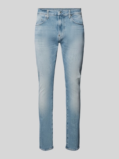 G-Star Raw Skinny Fit Jeans mit Gürtelschlaufen Modell 'Revend' Hellblau 2