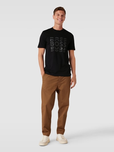 BOSS T-Shirt mit Logo-Print Modell 'Tiburt' Black 1