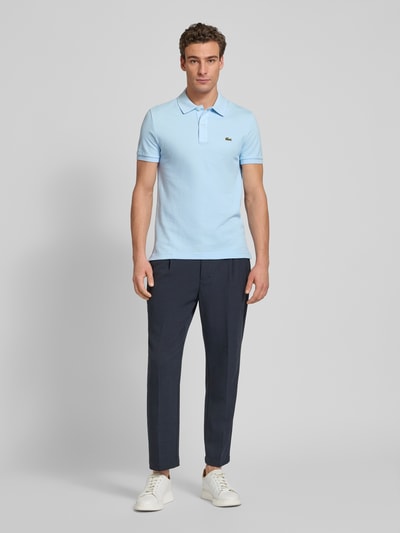 Lacoste Slim Fit Poloshirt mit Label-Patch Modell 'PIQUE' Hellblau 1