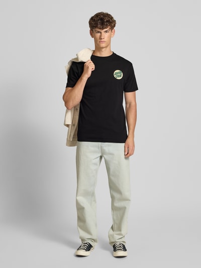 SANTA CRUZ T-Shirt mit Label-Print und Rundhalsausschnitt Black 1