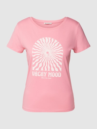 Tom Tailor Denim T-shirt met logoprint Roze - 2