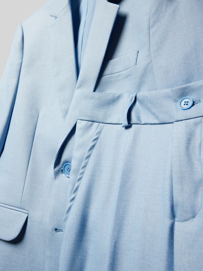 Standar Slim Fit Anzug mit Pattentaschen Bleu Melange 2