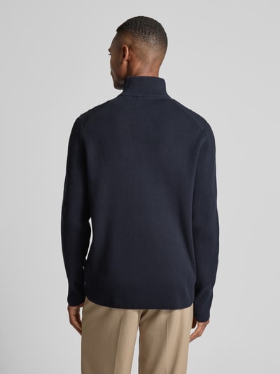 Lindbergh Relaxed Fit Strickpullover in Ripp-Optik Marine 5