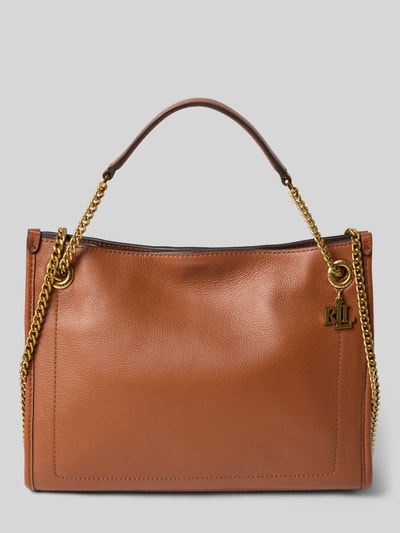 Lauren Ralph Lauren Leren handtas met labelhanger Cognac - 2
