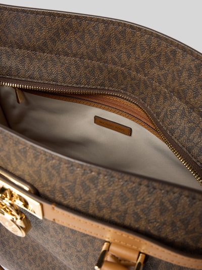 Produktfoto, Satchel Bag mit Tragehenkel Modell 'HAMILTON' von MICHAEL Michael Kors, Hauptfach mit Reißverschluss, Label-Detail, Innenfach