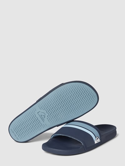 Quiksilver Slides mit Label-Detail Modell 'RIVI' Marine 3