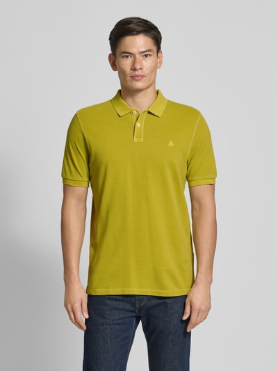 Marc O'Polo Koszulka polo o kroju Regular Fit z czystej bawełny Musztardowy 4