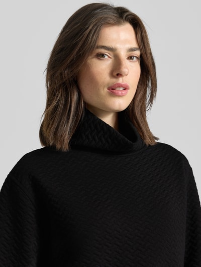 More & More Sweatshirt mit Stehkragen Black 3