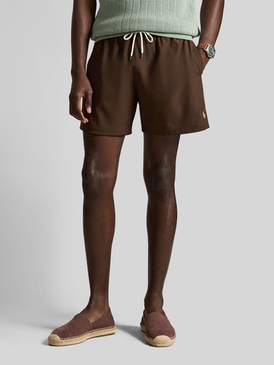 Polo Ralph Lauren Underwear Badehose mit Logo-Stitching Mittelbraun 4