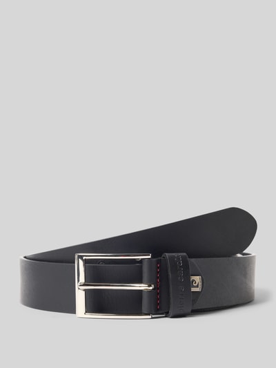 Pierre Cardin Leren ceintuur met doornsluiting Zwart - 1