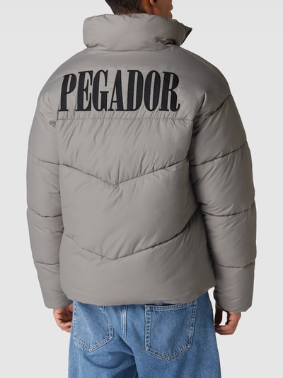 Pegador Steppjacke mit Label-Stitching Modell 'SPILLER' Mittelgrau 5