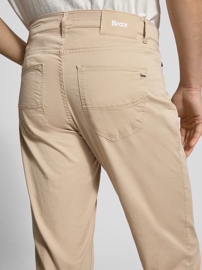 Brax Regular fit stoffen broek met lyocell-aandeel model 'Cadiz' Beige - 3