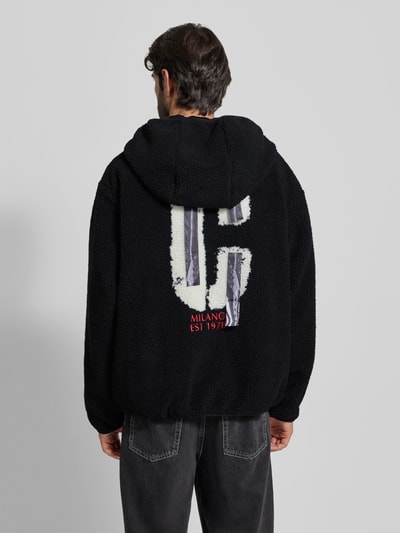 CARLO COLUCCI Oversized fleecejack van tedyybont Zwart - 5
