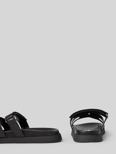 Steve Madden Sandalette aus Leder mit Klettverschluss Modell 'Missile' Black 2