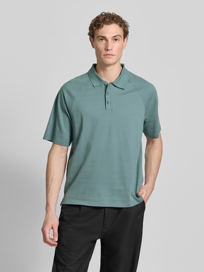 CK Calvin Klein Relaxed Fit Poloshirt aus reiner Baumwolle Mittelgrau 4