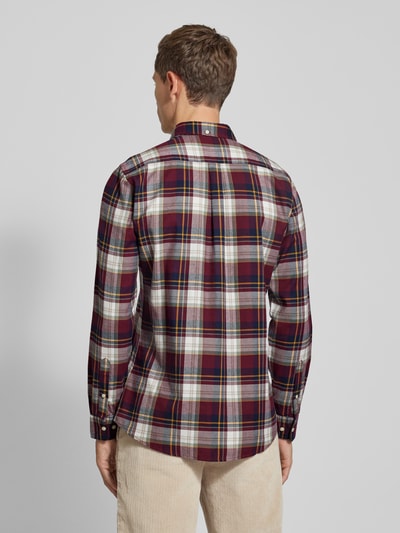 Barbour Tailored Fit Freizeithemd mit Button-Down-Kragen Rot 5