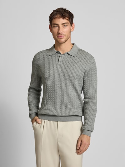 MCNEAL Gebreide pullover met polokraag Middengrijs gemêleerd - 4