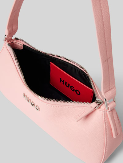 HUGO Handtasche mit Label-Applikation Modell 'Chris' Rose 5