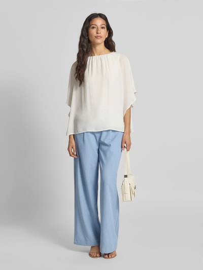 s.Oliver BLACK LABEL Loose Fit Chiffonshirt mit Viskosefutter Offwhite 1