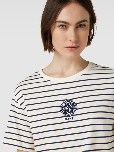 Gant T-shirt van zuiver katoen Offwhite - 3