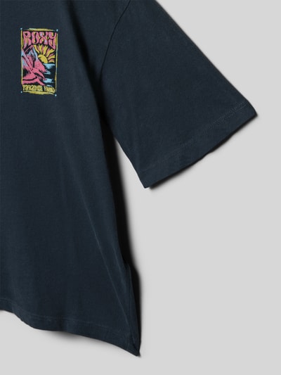 Roxy T-shirt met labelprint Zwart - 2