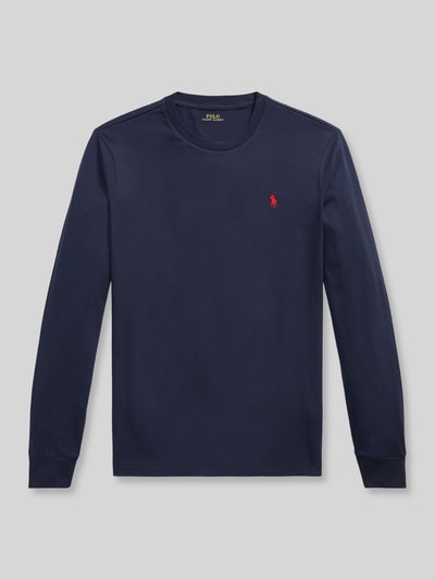 Polo Ralph Lauren Regular Fit Langarmshirt aus reiner Baumwolle Dunkelblau 3