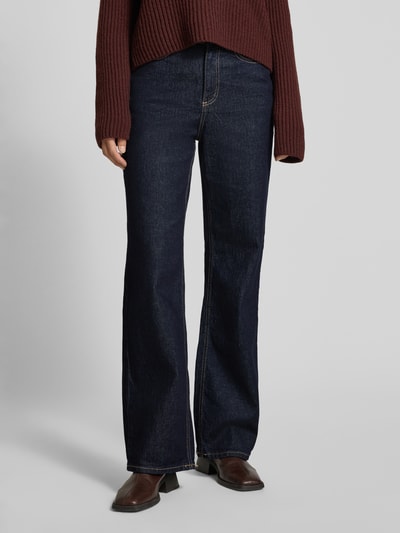 Vero Moda Wide Leg Jeans aus Baumwoll-Mix Modell 'TESSA' Dunkelblau 4