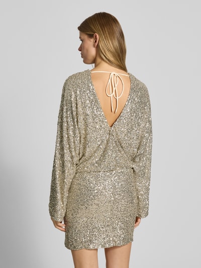 Gina Tricot Minijurk met ronde hals Goud gemêleerd - 5