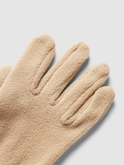 Loevenich Handschuhe mit elastischem Einsatz Beige 3