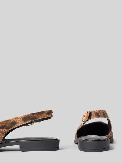 Productfoto, Slingbacks aus echtem Veloursleder van Tamaris in effen kleuren met blokhak, label in reliëf, doornsluiting, licht gestructureerde zool, materiaalverwerking van suède, materiaal echt leer